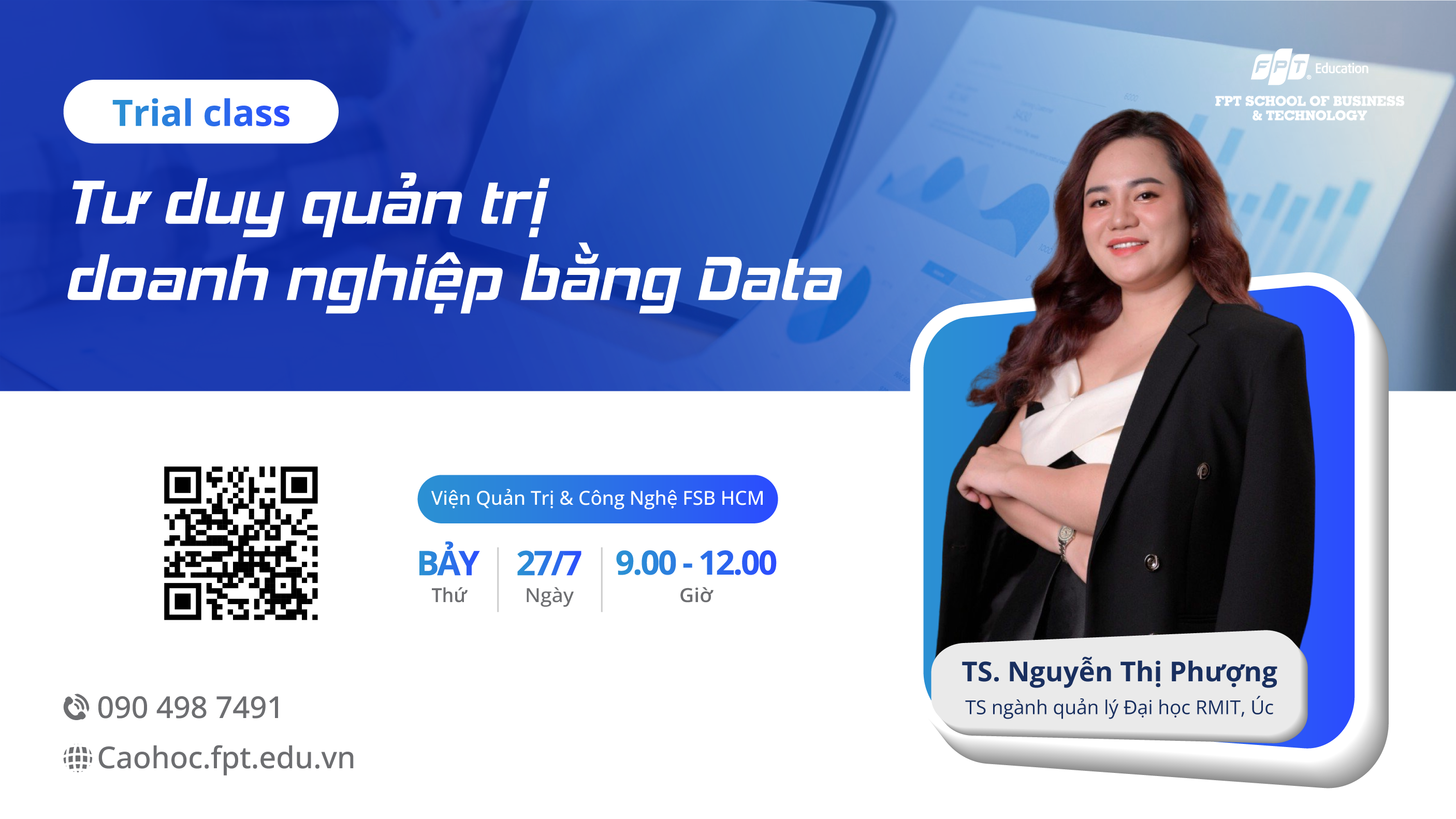 MBA trial class: Tư duy quản trị doanh nghiệp bằng data - TS. Nguyễn Thị Phượng